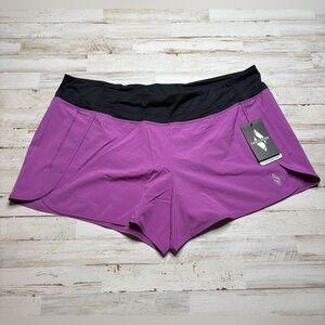 Skechers Shorts Womens 3XL Navy Black Running Athletic Mesh Lined Quick Dry NWT